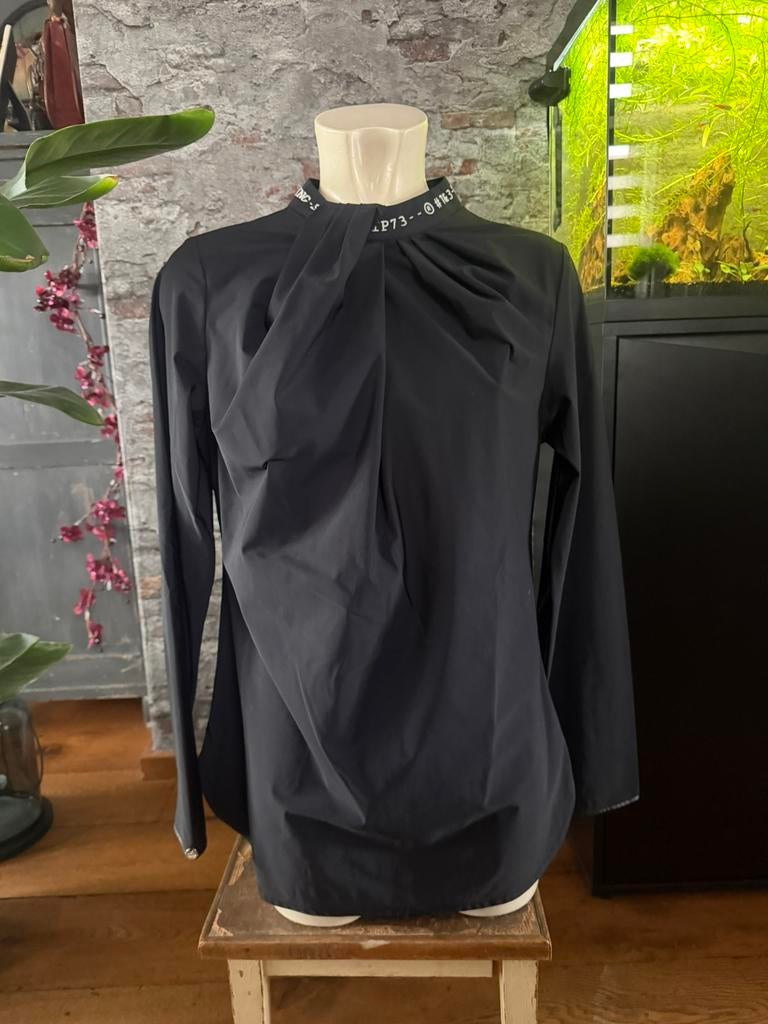 Zip 73 top maat M, travelstof, Maat 38/40 (M), Zwart, Ophalen of Verzenden, Zo goed als nieuw