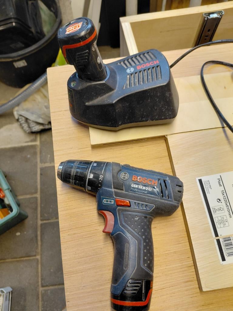 Bosch GSR 10.8-2-LI Professional Boor- en Schroefmachine, Gebruikt, Variabele snelheid, Ophalen of Verzenden, Boor- en Schroefmachine