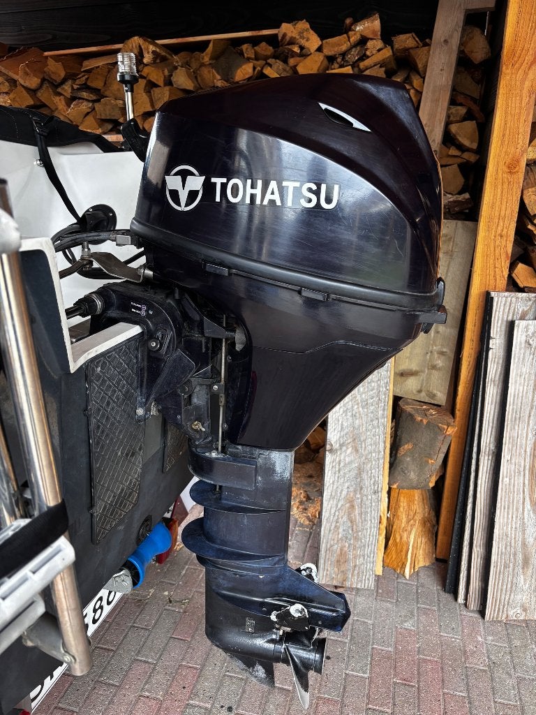Buitenboordmotor, Ophalen, 5 tot 10 pk, Zo goed als nieuw, Elektrische start