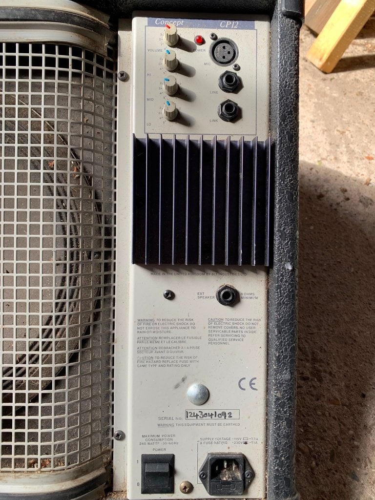 Laney Concept CP12 actieve monitor speaker 120W, Ophalen, Gebruikt, Logitech, Overige typen