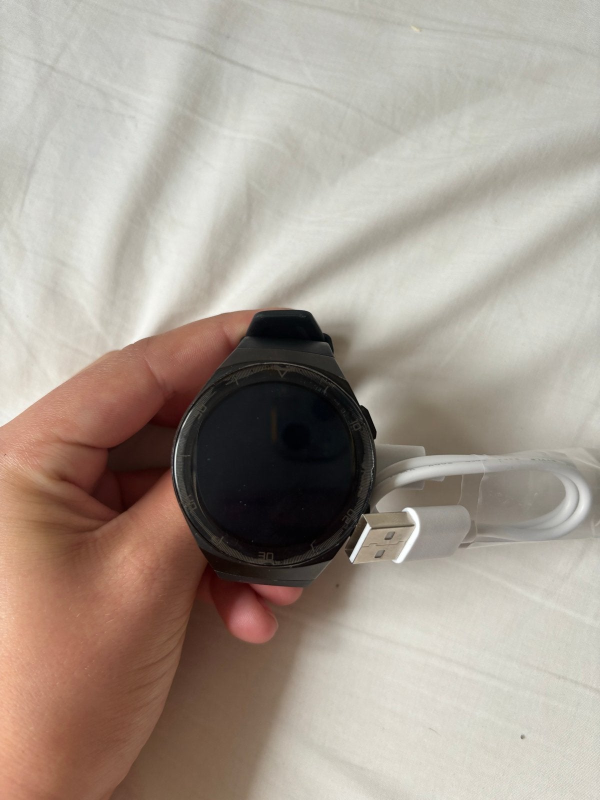 Huawei Watch GT 2e Zwart met oplader, Sieraden, Tassen en Uiterlijk, Smartwatches, Zwart, Ophalen of Verzenden, Waterdicht, Android