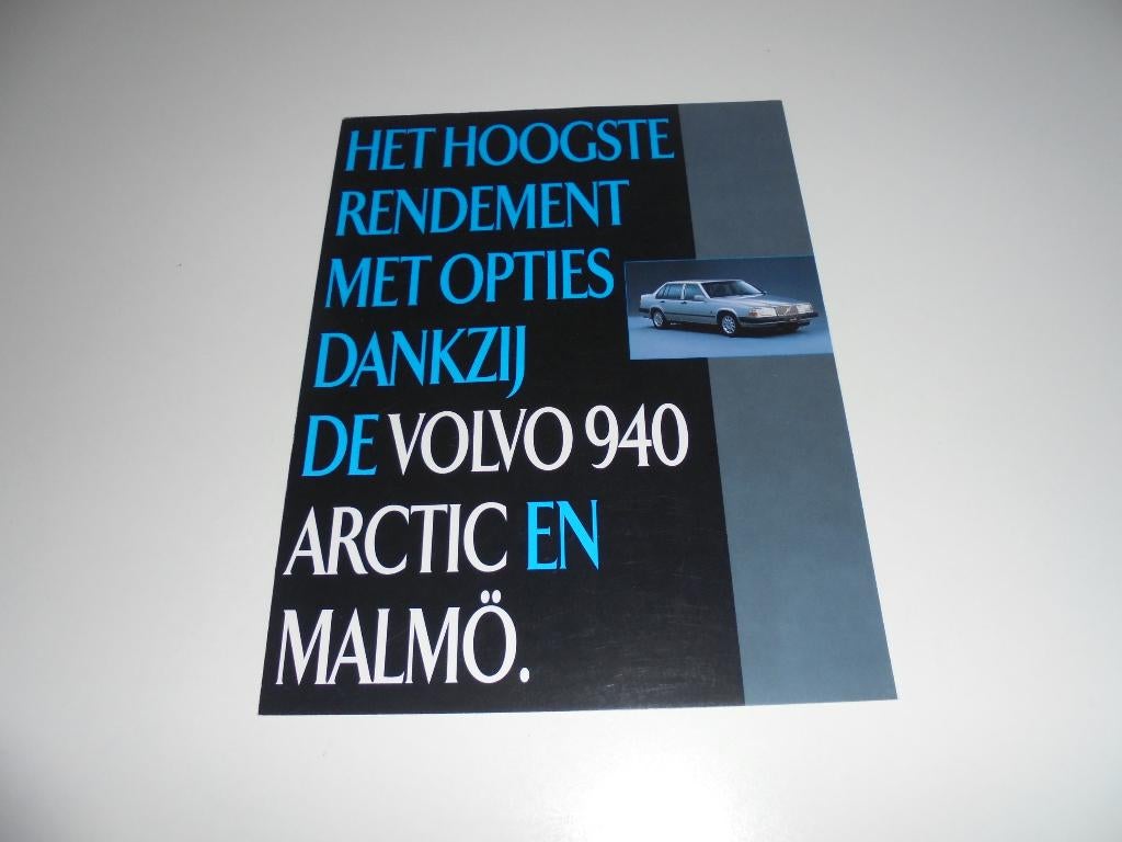 brochure Volvo 940 Arctic/940 Malmö  1995, Ophalen of Verzenden, Zo goed als nieuw, Volvo