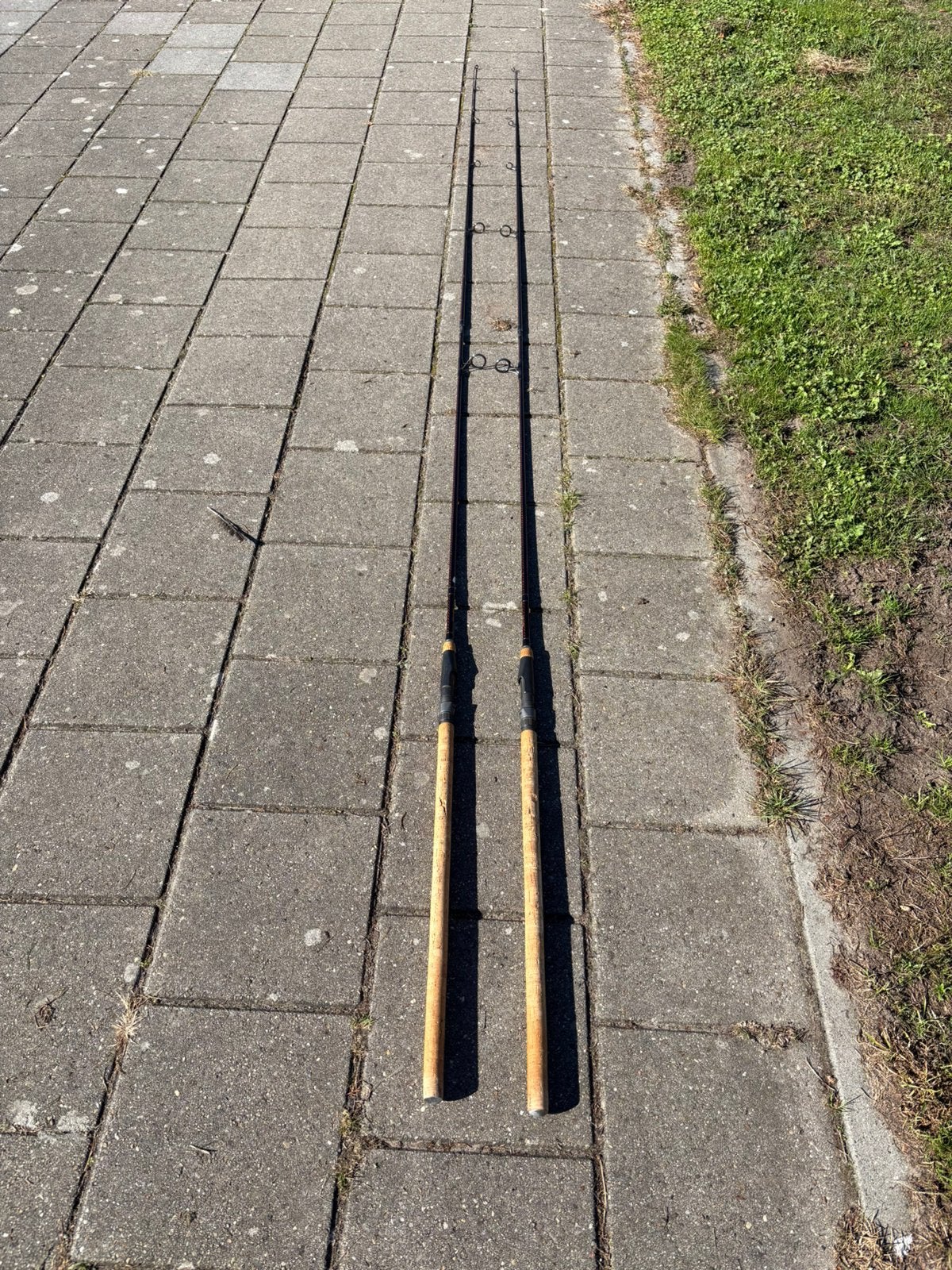Karperhengel te koop 2 x, Watersport en Boten, Ophalen, Zo goed als nieuw, Werphengel