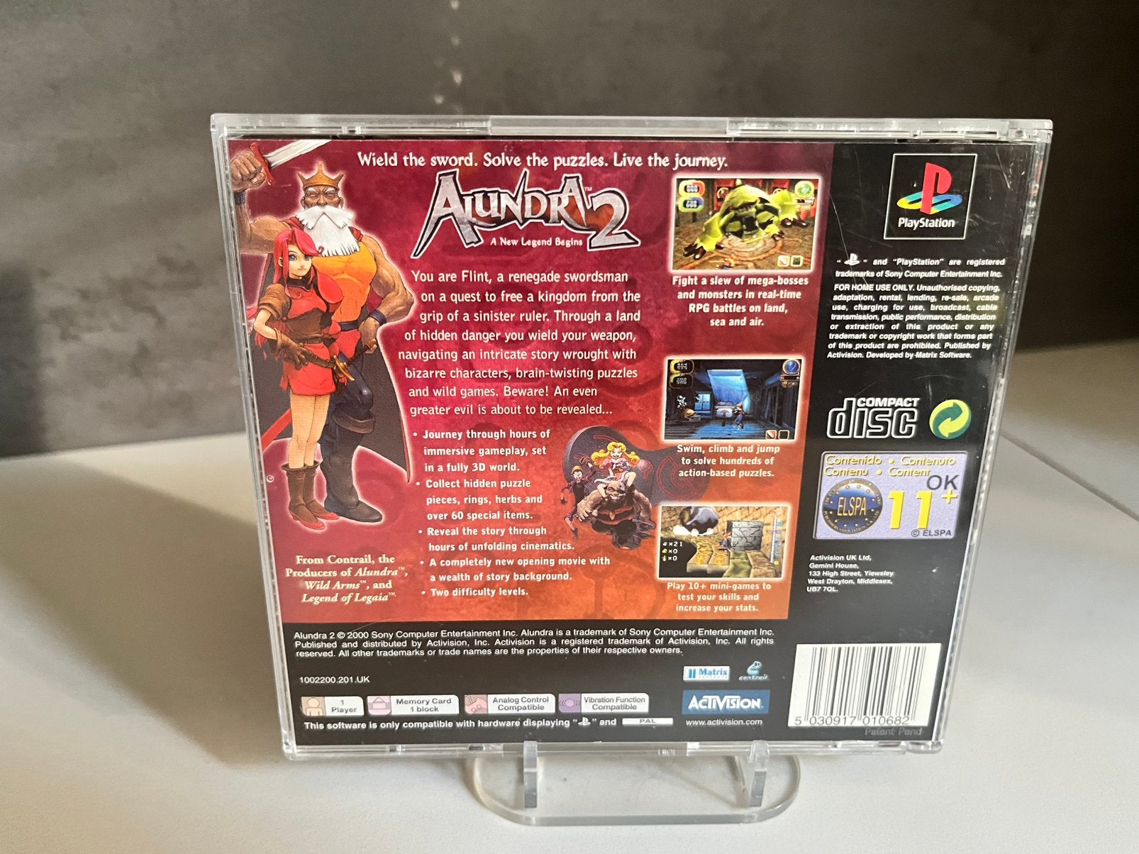 Alundra 2 PlayStation 1 PS1 - Compleet met boekje, Gebruikt, 1 speler, T, Ophalen of Verzenden