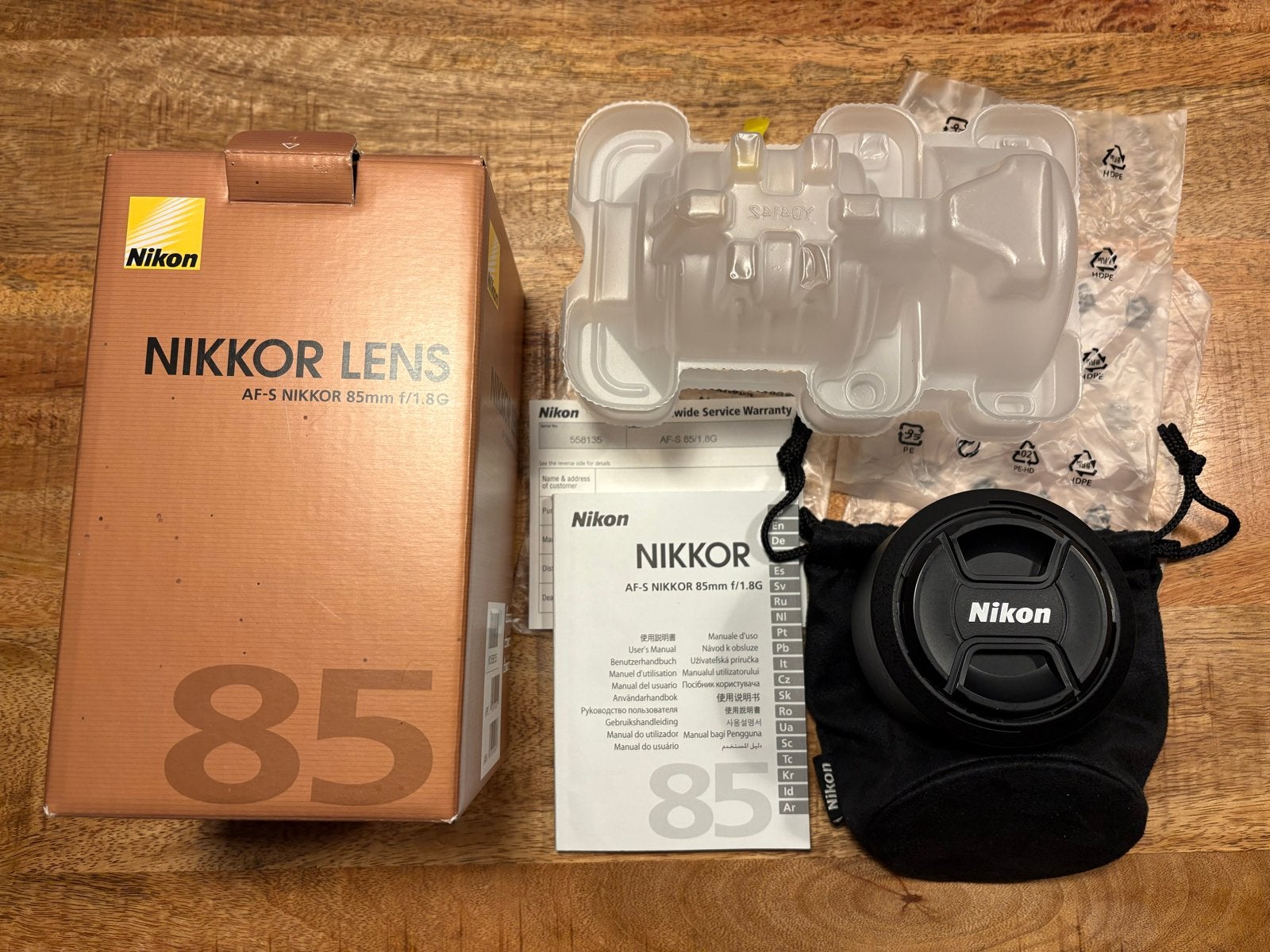 Nikon AF-S NIKKOR 85mm f/1.8G objectief, Autofocus, Nikon, Ophalen of Verzenden, Zo goed als nieuw