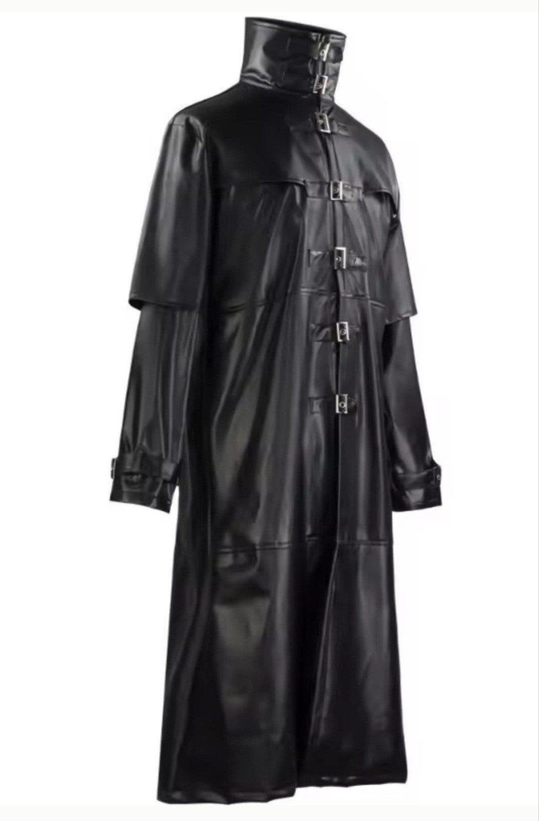 Spannende Unieke Lerenlook Jas, tm 5XL, Verzenden, Nieuw, Zwart