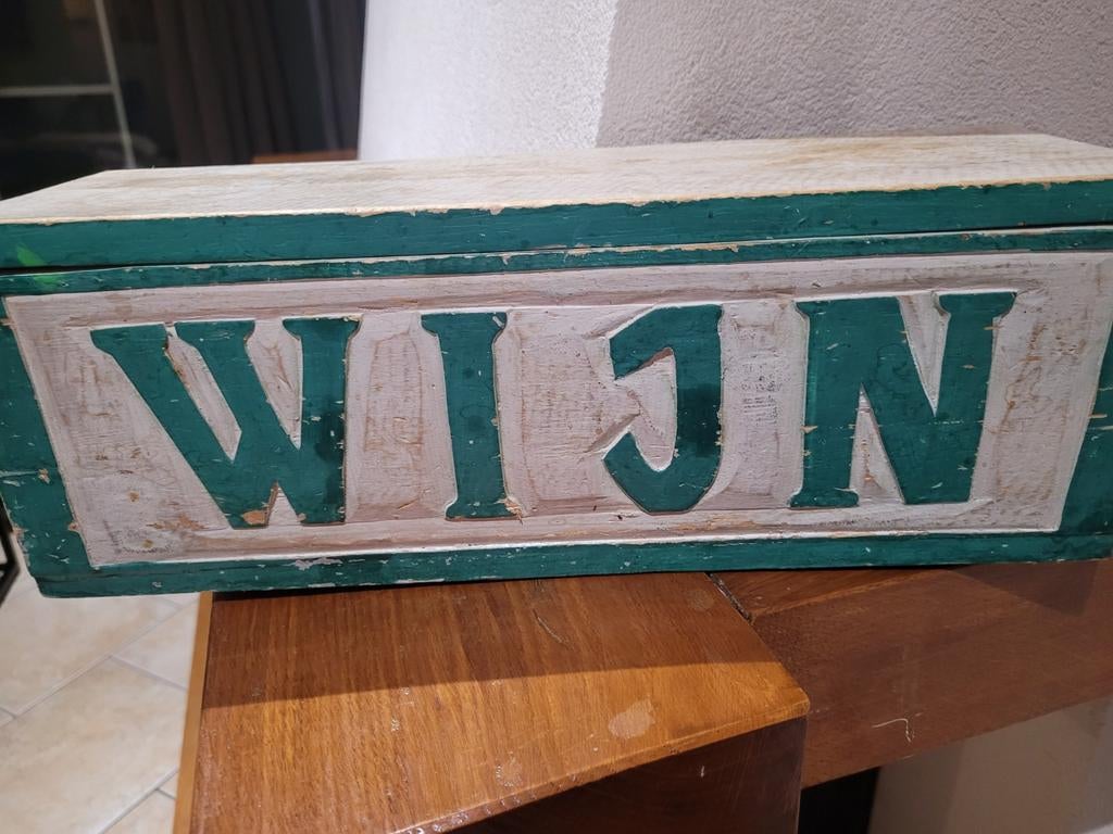 Decoratieve Wijnkist - Vintage Look, Verzamelen, Wijnen, Gebruikt, Overige typen, Ophalen of Verzenden