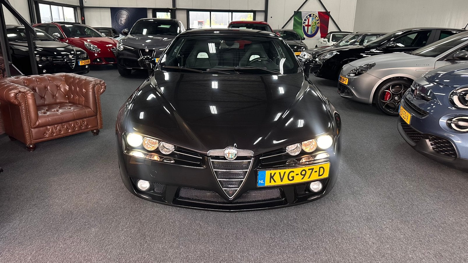 Alfa Romeo Brera 2.2 JTS 2008 Zwart Facelift 79934 KM, Brera, Zwart, 4 cilinders, 4 stoelen