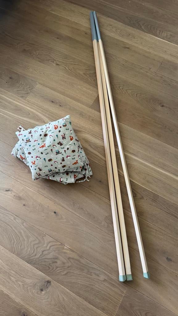 Set: Houten Leander wiegenstandaard incl speeltent!, Kinderen en Baby's, Babywiegjes en Ledikanten, Ophalen, Gebruikt, Wieg