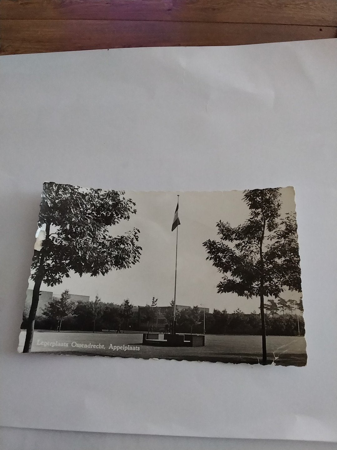 Oude ansichtkaart Legerplaats Ossendrecht, Appelplaats, Verzamelen, Ophalen of Verzenden, 1940 tot 1960, Gelopen