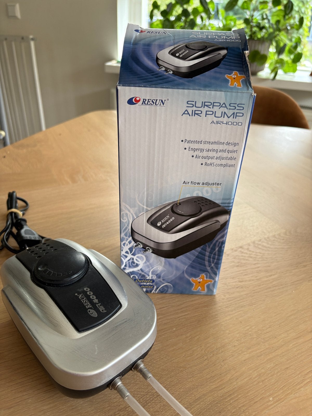 Resun Air Pump AIR-4000, Gebruikt, Inclusief slangen, Overige typen, Overige merken