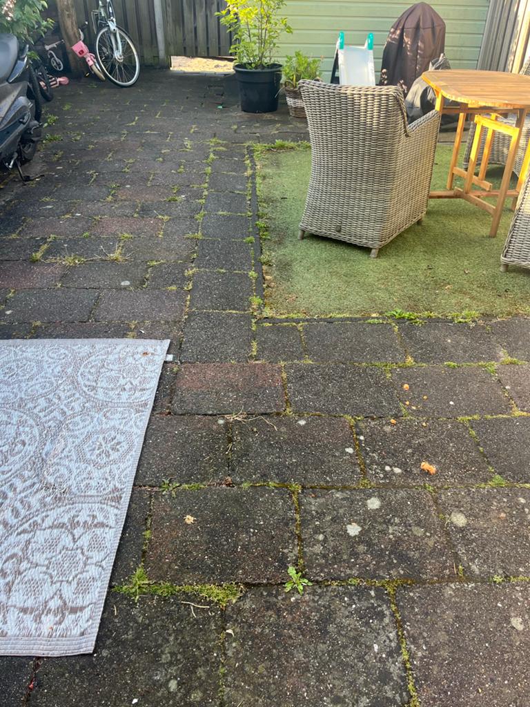 Gebruikte betontegels voor terras of pad, Tuin en Terras, Tegels en Klinkers, Ophalen, Gebruikt, 10 m² of meer, Beton