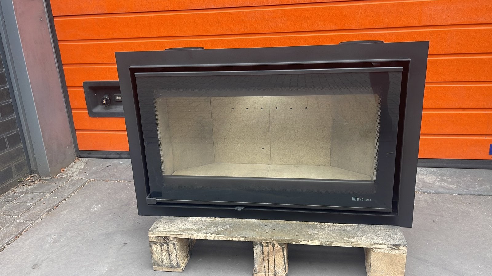 Zgan DIK GEURTS VISION 80 inbouwkachel 8 kw, Huis en Inrichting, Kachels, Ophalen, Houtkachel, Zo goed als nieuw, Inbouw