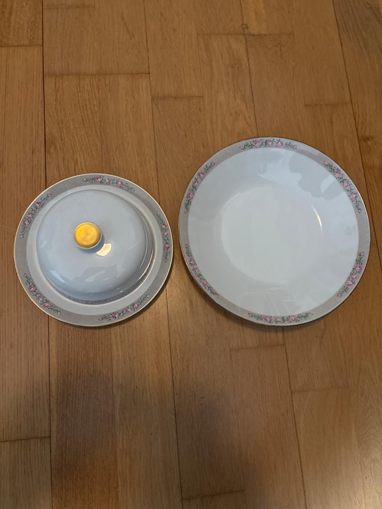 Hutschenreuther Exzellenz Schaal botervloot en diep bord, Ophalen of Verzenden