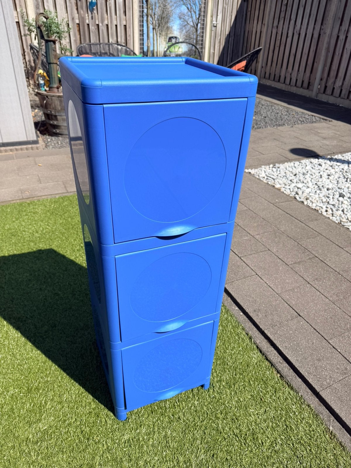 Ivosjon ikea opbergkast blauw, Ophalen, Zo goed als nieuw