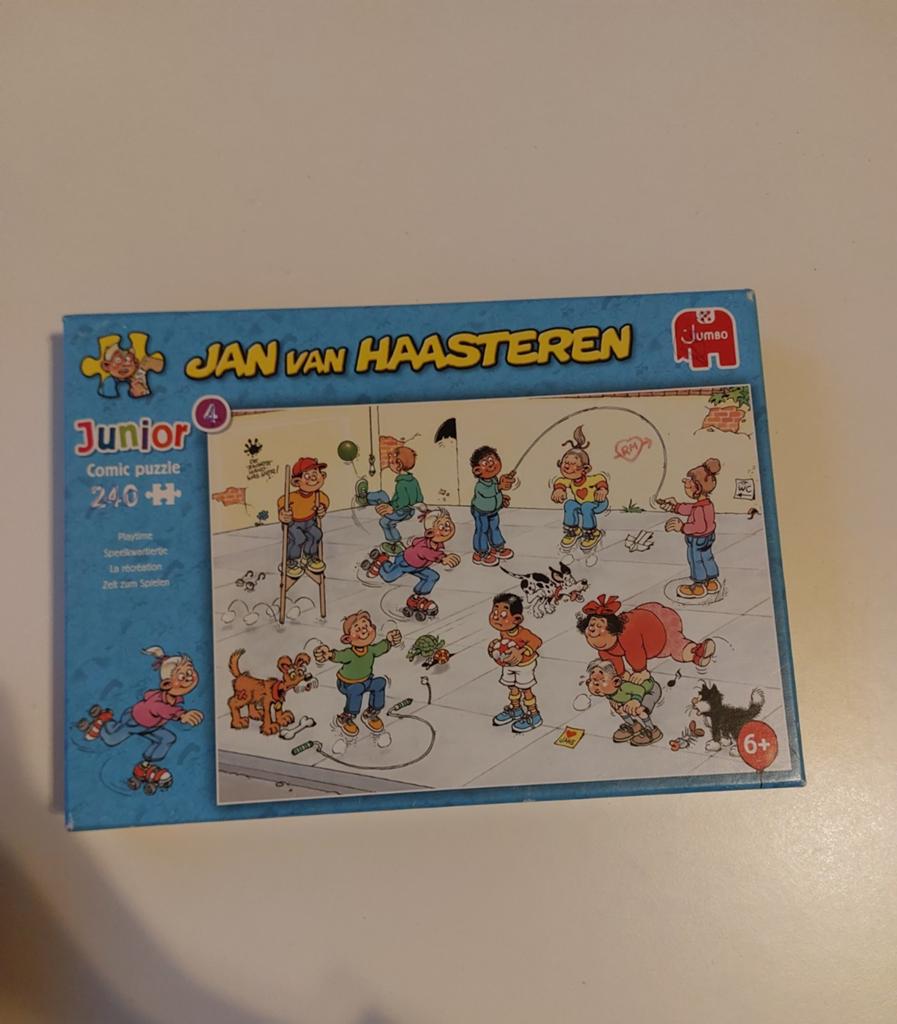Jan van Haasteren Junior puzzel Speelkwartiertje, Ophalen of Verzenden, Minder dan 500 stukjes, Zo goed als nieuw