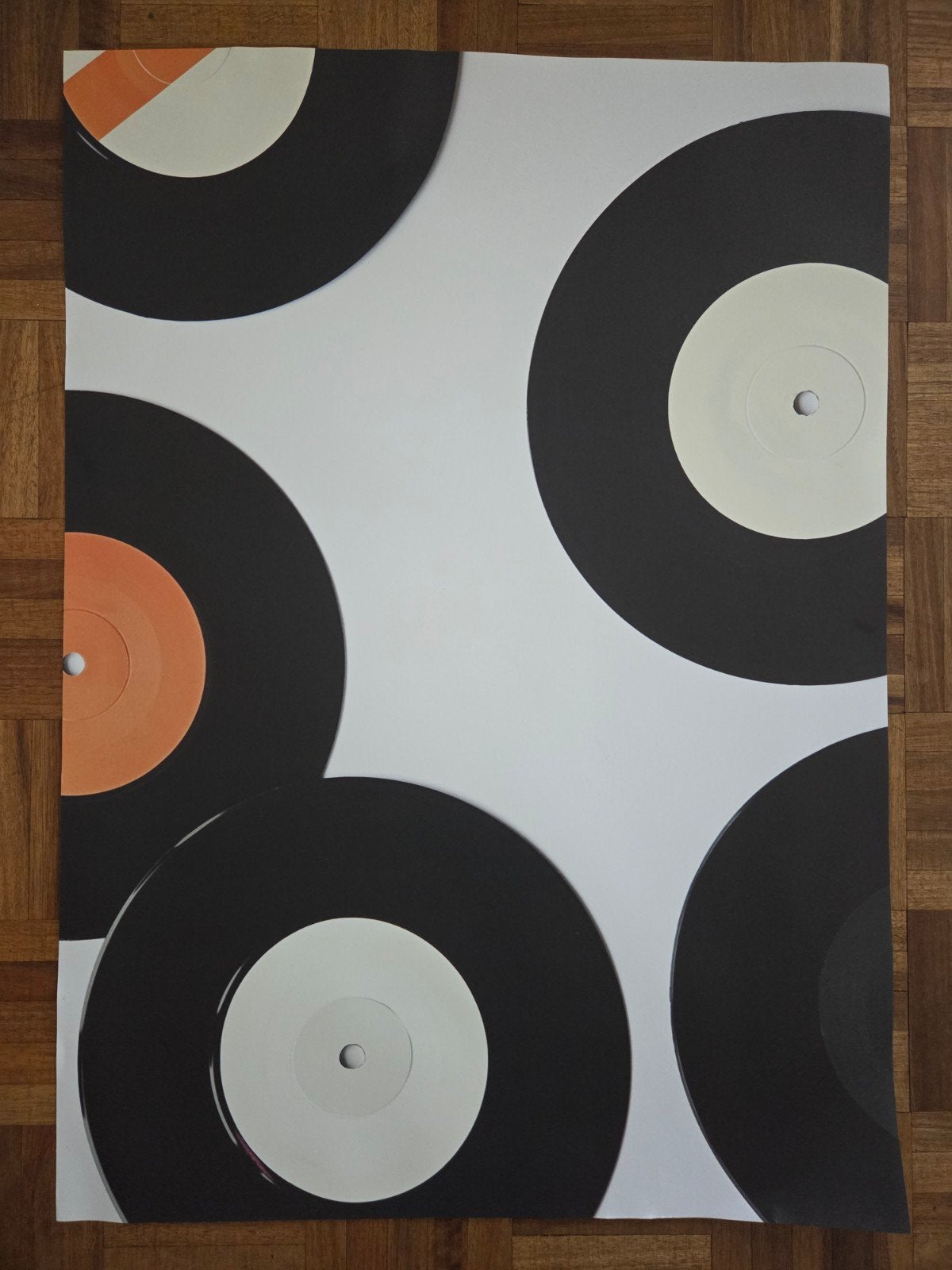 Poster vinyl 70x50 lp's, Ophalen of Verzenden, Zo goed als nieuw, A1 t/m A3, Film en Tv