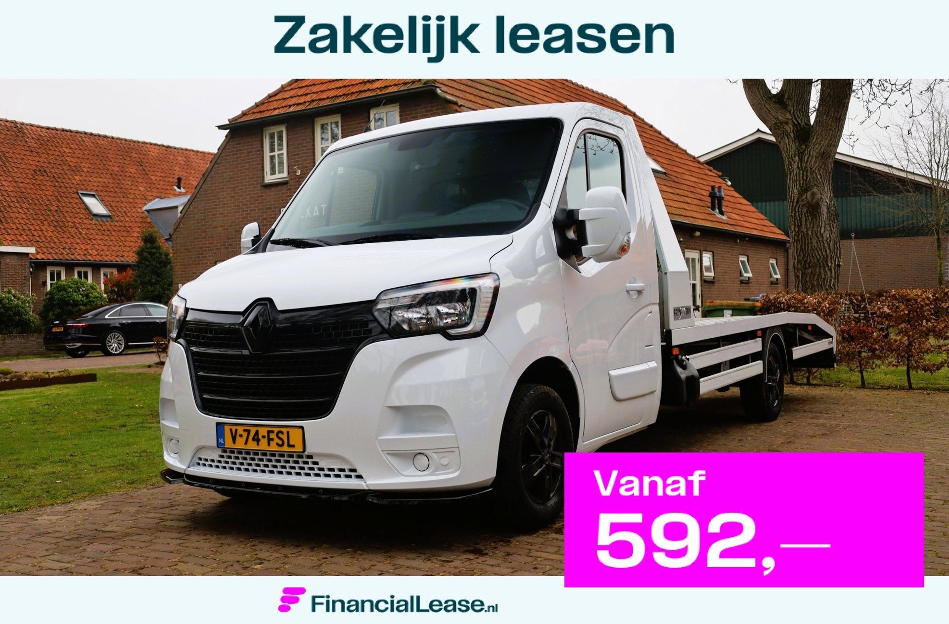 Renault Master 2.3 DCI 165 Oprijwagen | 1e Eigenaar | Maxton, Voorwielaandrijving, Automatische klimaatregeling, Stof, Gebruikt