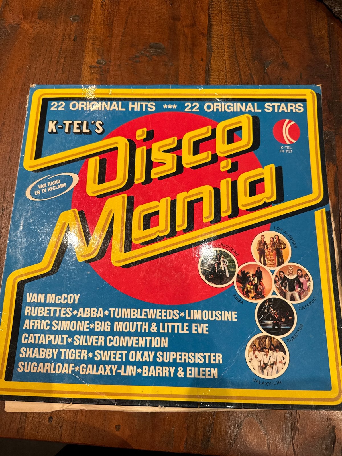 K-Tel's Disco Mania LP - 22 Original Hits & Stars, Ophalen of Verzenden, Gebruikt, Disco, Verzamelalbum