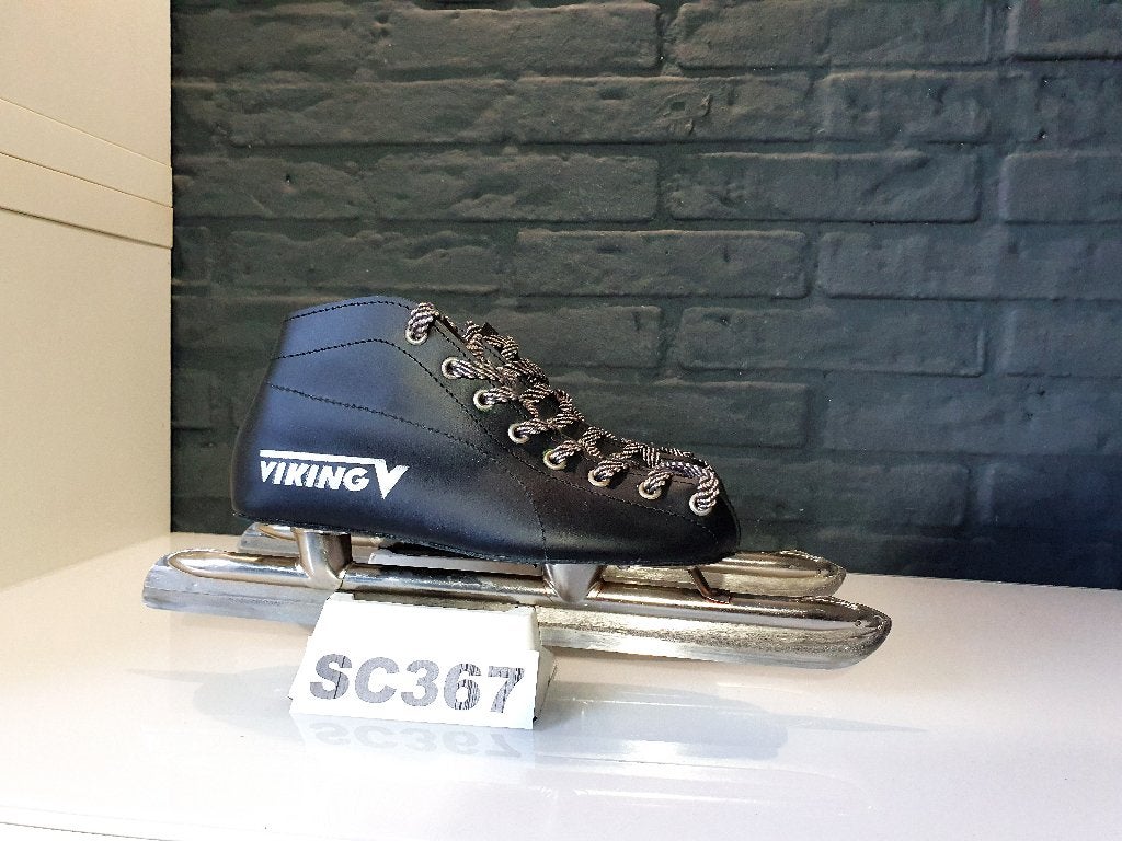 Viking Junior Vaste Lage Laag Noren Leder Zwart Maat 28, Sport en Fitness, Schaatsen, Viking, Verzenden, Nieuw, Noren