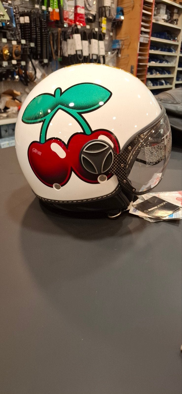 Momo Design Jethelm FGTR Pacha Blanco Cereza - Maat XL, Dames, Ophalen of Verzenden, Nieuw met kaartje, Overige merken