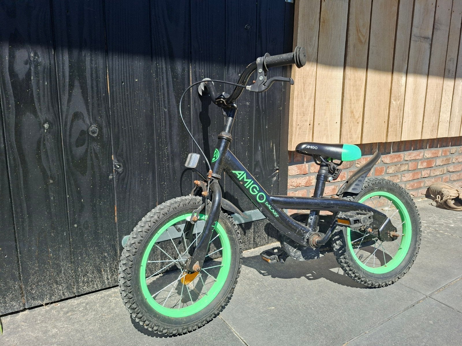 Amigo Galaxy 14 inch jongensfiets - Stoer en robuust, Ophalen, Gebruikt, Velgrem, Minder dan 16 inch