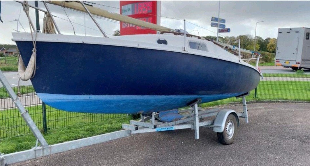 ZEILBOOT 6,5 meter  moet snel weg!, Ophalen, 6 meter of meer, Gebruikt, Minder dan 15 m²