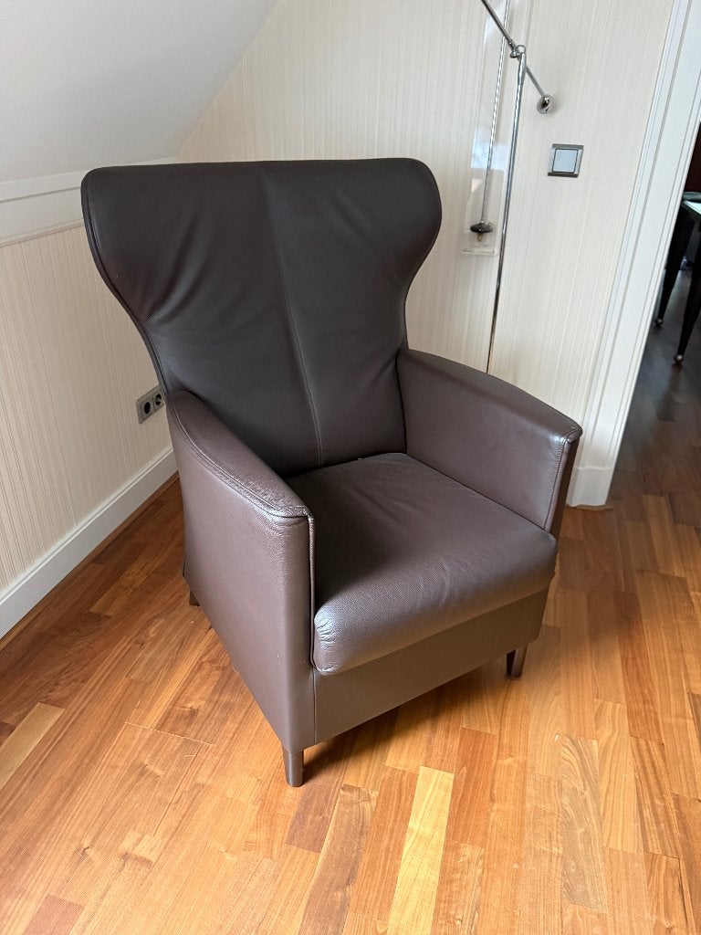 Wittmann lederen fauteuils 2 stuks, Ophalen, Gebruikt, Modern, 50 tot 75 cm
