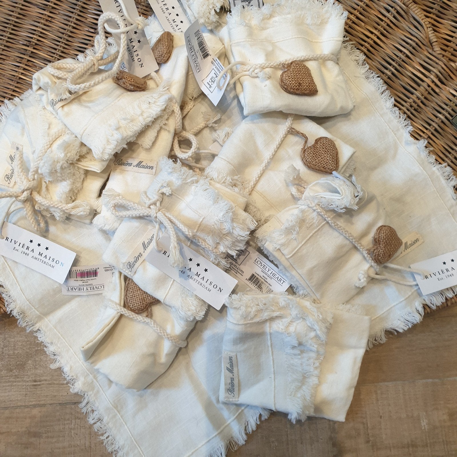 riviera maison lovely heart napin, Ophalen, Nieuw