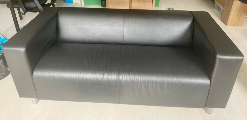 Klippan bank | Zwart, Ophalen, Kunststof, 150 tot 200 cm, Tweepersoons