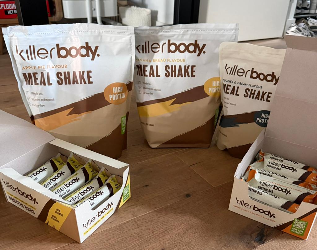 Killerbody mealshake en proteïne repen, Ophalen of Verzenden, Nieuw, Poeder of Drank