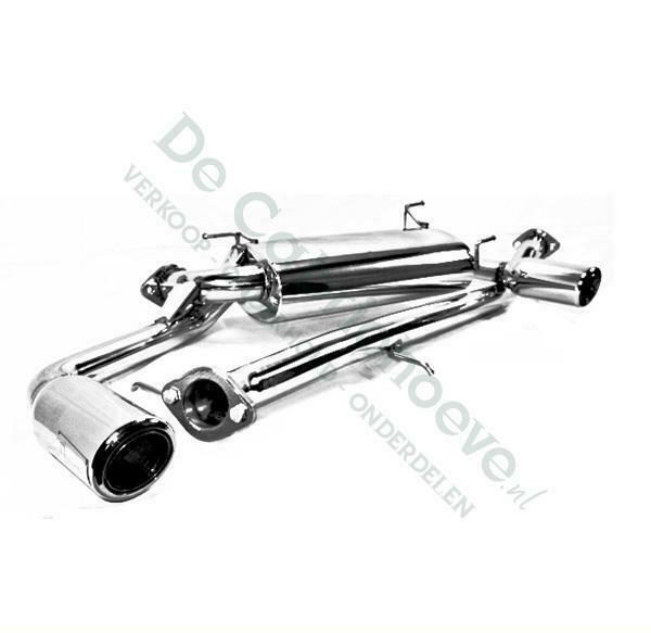 MX5 Dubbele RVS uitlaat, De Cabriohoeve VOF, Nieuw, Info@cabriohoeve.nl, Julianalaan 9, 9462PG Gasselte, Nederland