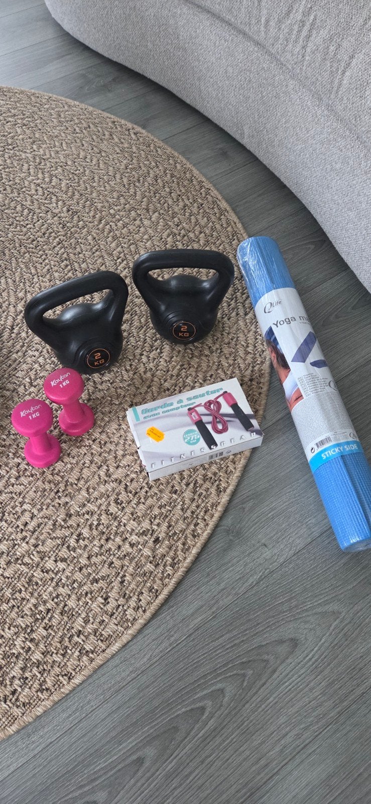 Sportset dumbells Gewichten enz, Sport en Fitness, Fitnessmaterialen, Ophalen, Nieuw, Benen, Dumbbell