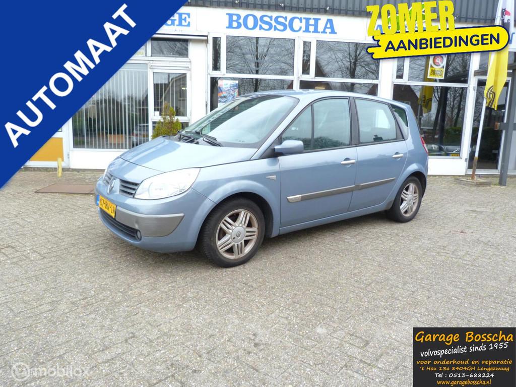 Renault Scenic 1.6-16V Tech Line automaat, Auto's, 1345 kg, Gebruikt, Zwart, 4 cilinders
