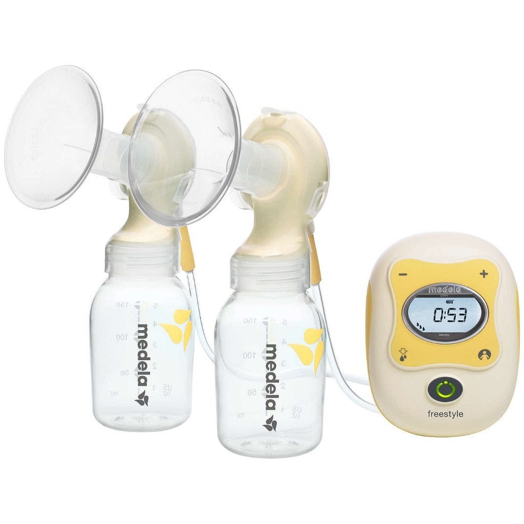 Medela Freestyle Dubbele Elektrische Borstkolf, Gebruikt, Medela, Borstkolf, Ophalen of Verzenden
