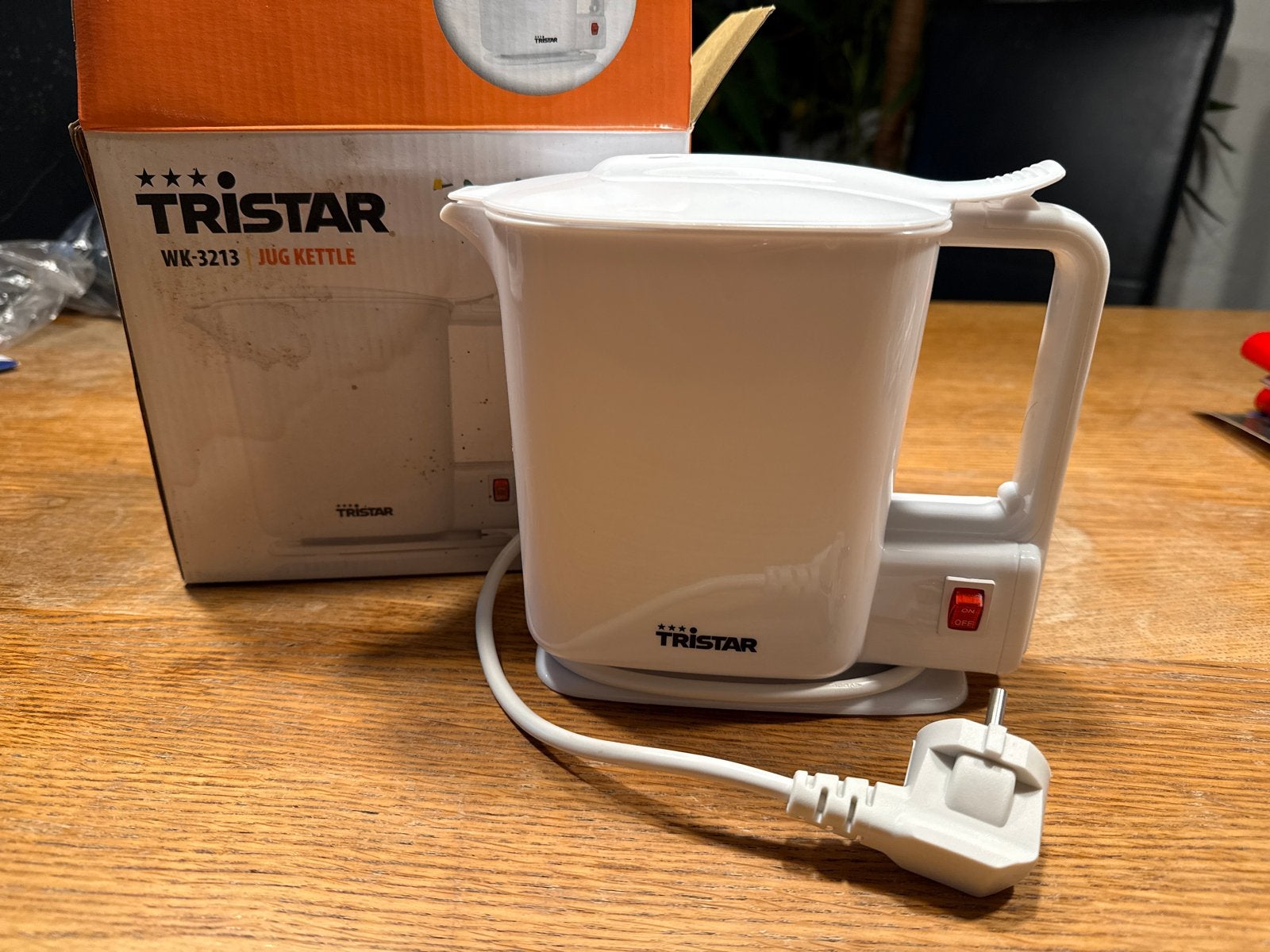 Tristar WK-3213 Reiswaterkoker - 1L, 800W, 1 tot 2 liter, Ophalen of Verzenden, Zo goed als nieuw