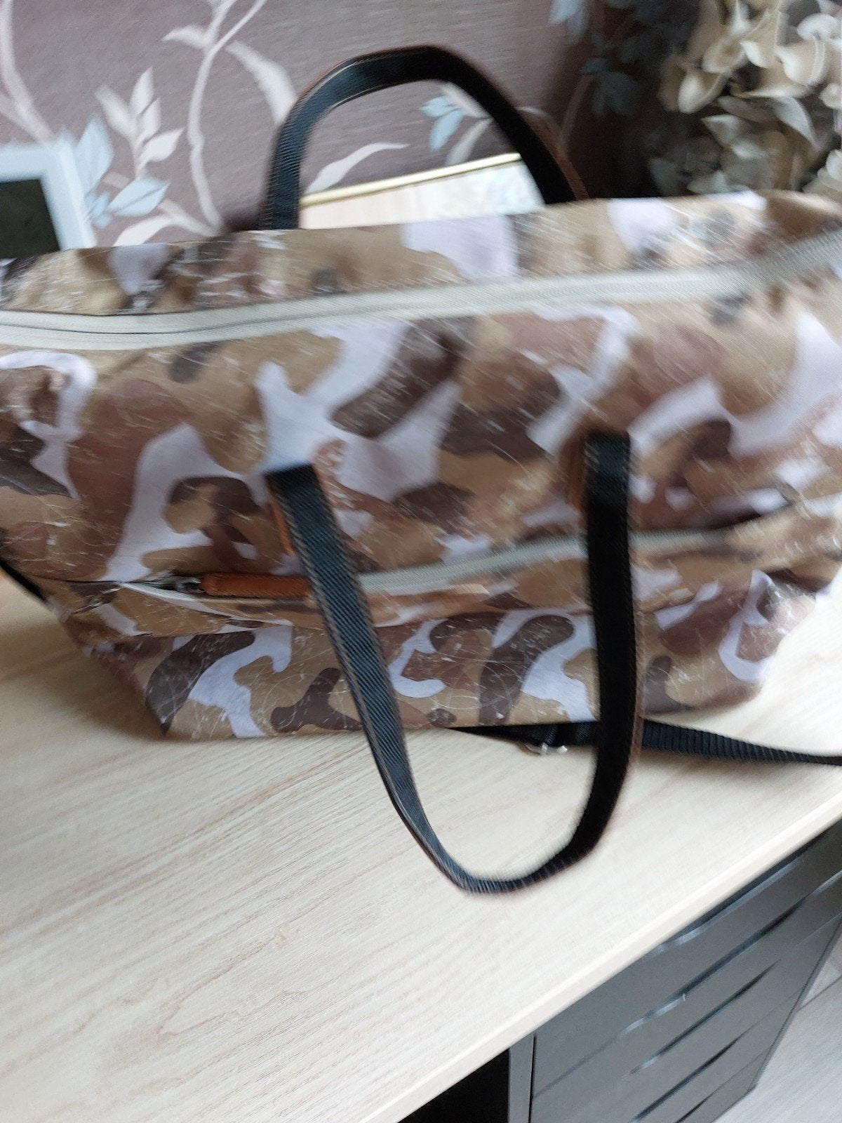 Stijlvolle Fietstas/Schoudertas met Camouflageprint, Ophalen, Overige kleuren, 40 tot 50 cm, Zo goed als nieuw