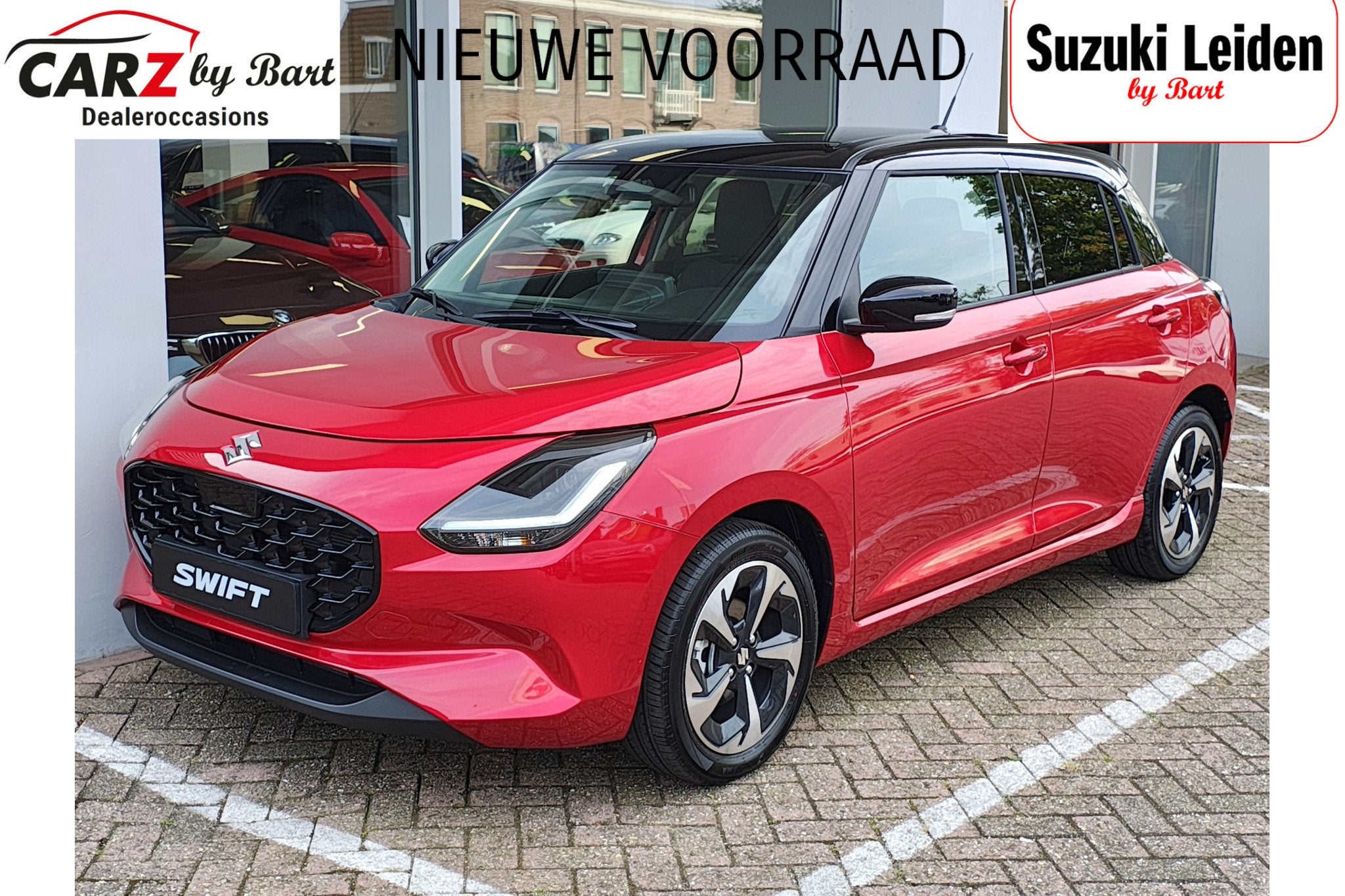 Suzuki Swift 1.2 STYLE SMART HYBRID AUTOMAAT Direct Leverbaa, Auto's, 12 maanden, Stof, Zwart, 82 pk