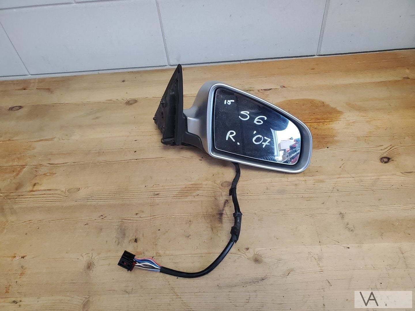 Audi S6 RS6 2004 - 2008 spiegel rechts zelfdimmend 15 draden, Auto-onderdelen, Gebruikt, -, -, -