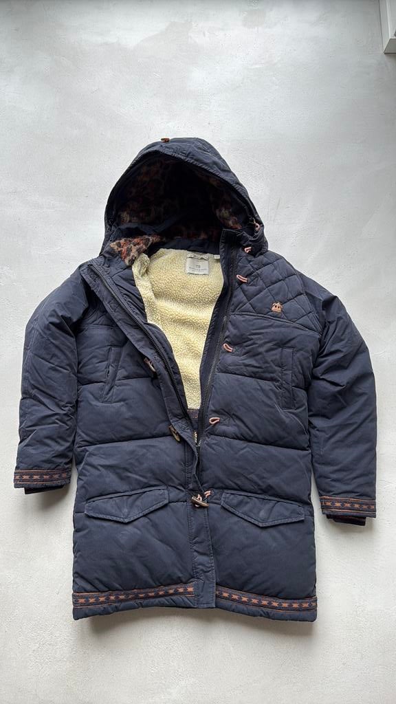 Winterjas meisjes donkerblauw scotch & soda maat 16 jaar, Ophalen of Verzenden, Zo goed als nieuw