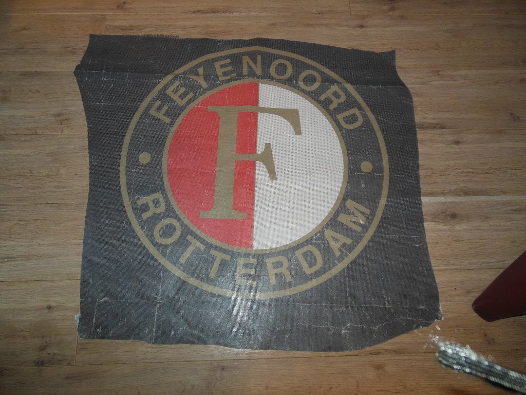 Groot logo van Feyenoord doorsnee 68 cm, Ophalen, Gebruikt, Feyenoord, Overige typen