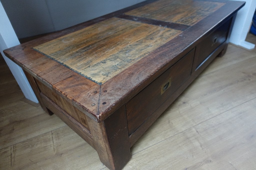 TV meubel kast, Kersenhout, Gebruikt, 100 tot 150 cm, Minder dan 100 cm