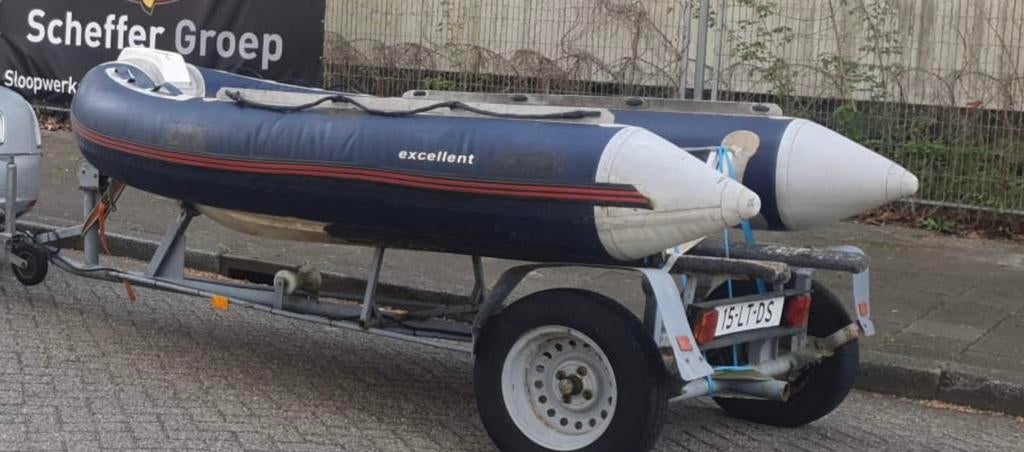 Rib met trailer, Watersport en Boten, Bootonderdelen, Excellent, Gebruikt, Excellent, Excellent