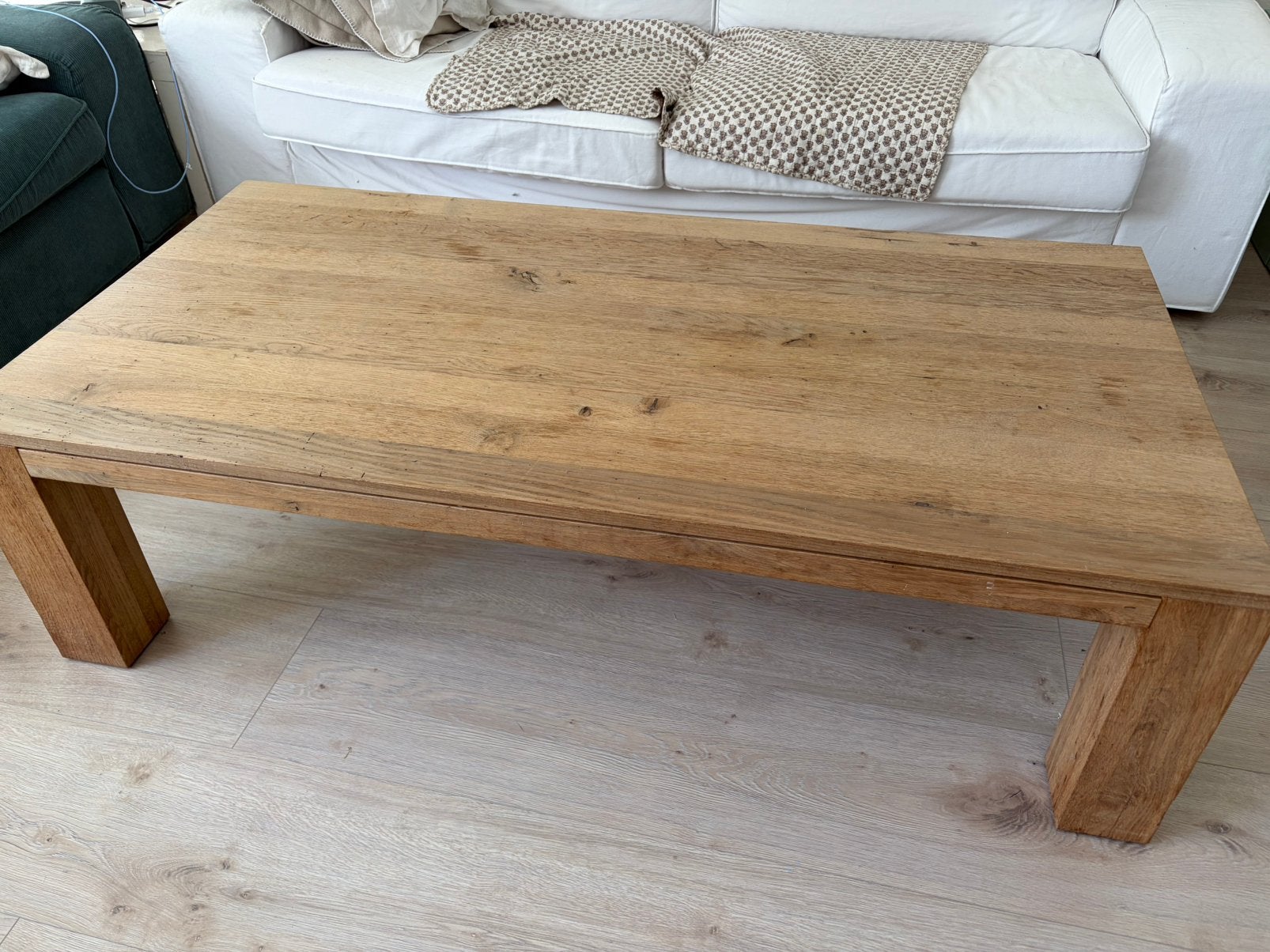 Salon tafel hout, Ophalen, Gebruikt, 100 tot 150 cm, 50 tot 100 cm