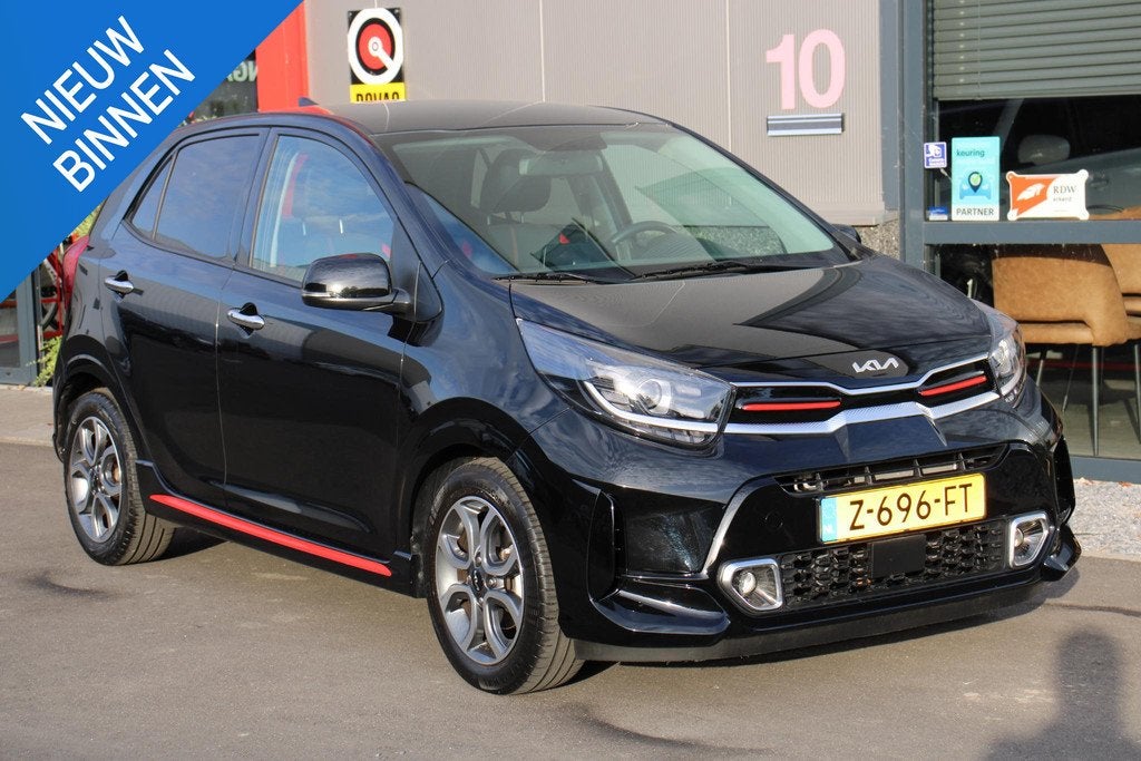 Kia Picanto 1.0 DPi GT-Line 12DKM, CARPLAY, LEER, Auto's, Kia, Voorwielaandrijving, Gebruikt, 4 stoelen, Automatische klimaatregeling