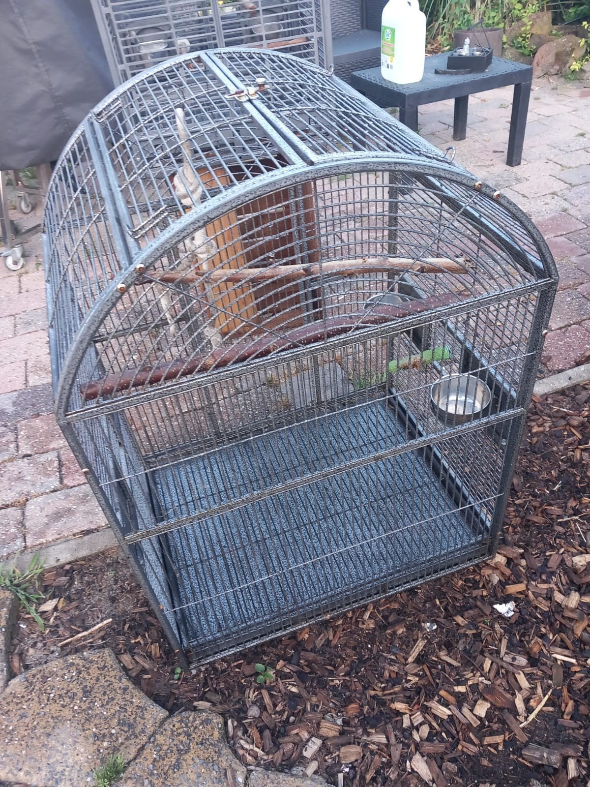 Papegaaienkooi, Dieren en Toebehoren, Ophalen, Gebruikt, Metaal, Vogelkooi