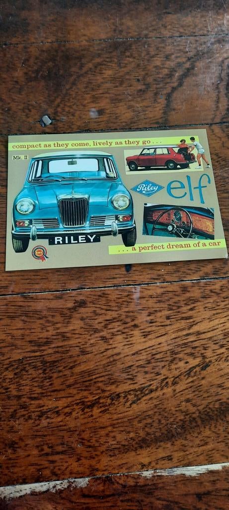 Oude ansichtkaart  Riley,oldtimer., Ophalen of Verzenden, Voor 1920