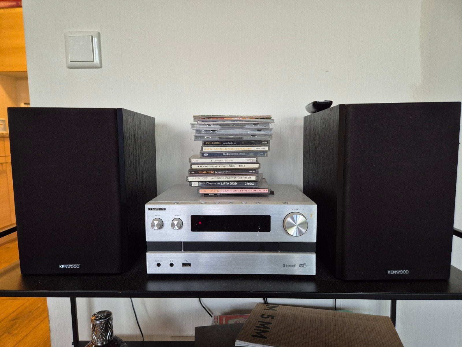 Kenwood M-820DAB Microset met speakers en afstandsbediening, Ophalen of Verzenden