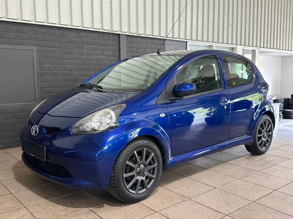 Toyota aygo, 2008, Blauw, 5 deuren, schakel, Auto's, Stof, 68 pk, Bedrijf, Handgeschakeld