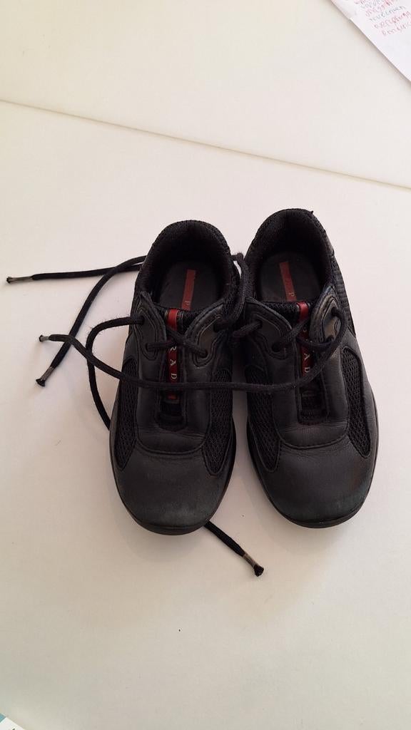 Zwarte Prada schoenen maat 25, Kinderen en Baby's, Gebruikt, Schoenen, Ophalen of Verzenden, Jongen
